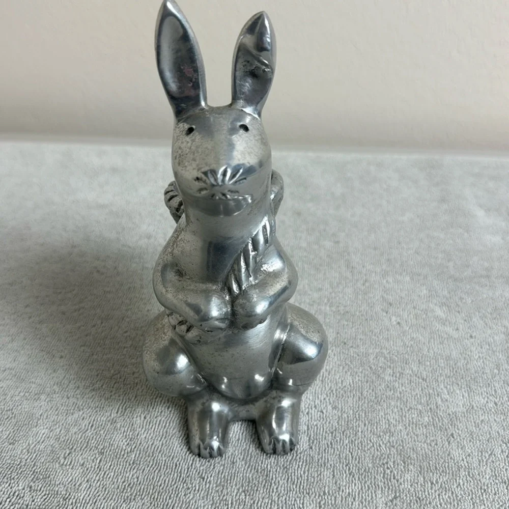 Pottery Barn Rabbit Bunny Tealight Candle Holder Easter Spring